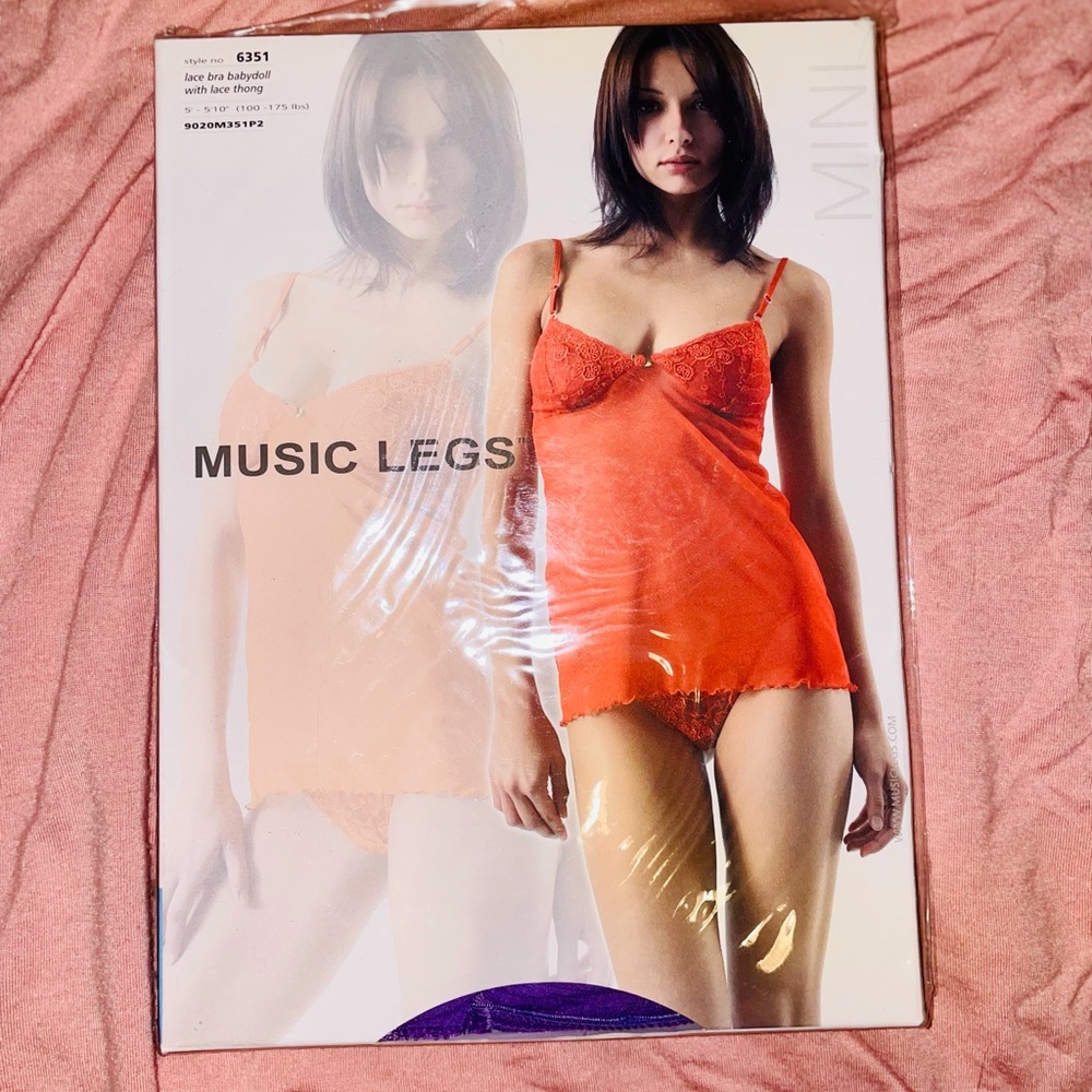 Lace Bra babydoll with lace thong